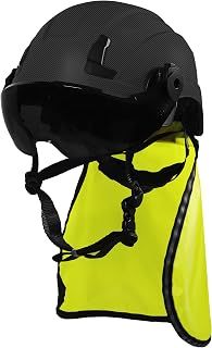 Safety Gear Bundle: GE Safety Helmet, Protective Eye Shield & Neck Protector – Head Protection | Personal Protective Equipment | Enhanced Comfort for Construction and Industrial Work. (Black)