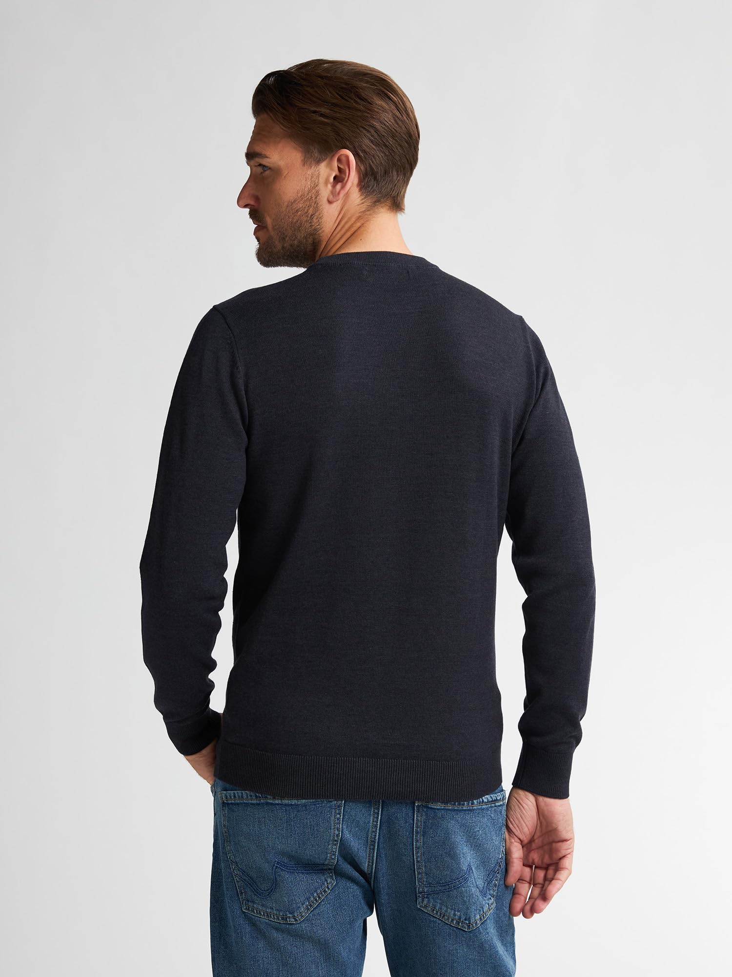Petrol Industries Herren Men Knitwear Round Neck Basic Pullover