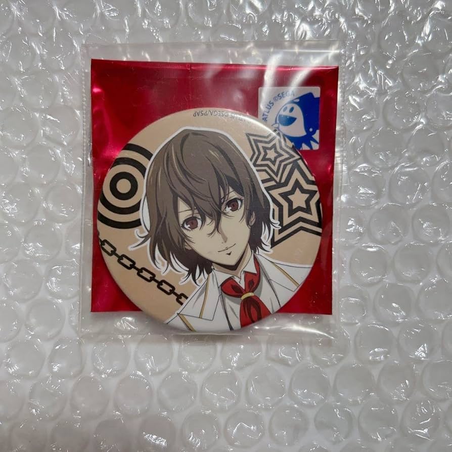 Amazon.co.jp: ペルソナ5 P5A Masquerade Party 明智吾郎 缶バッジ