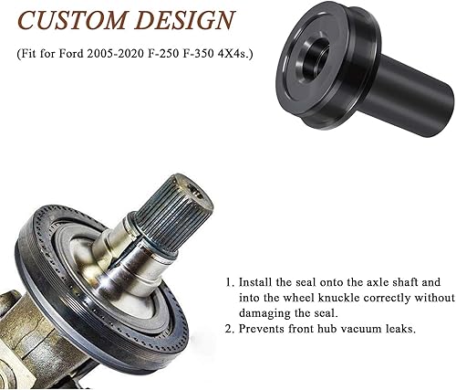 Miniatura 4 de 6697 Wheel Knuckle Vacuum Oil Seal Installer Tool Fit for Ford 2005 to Current F-250 F-350 Axle Tools