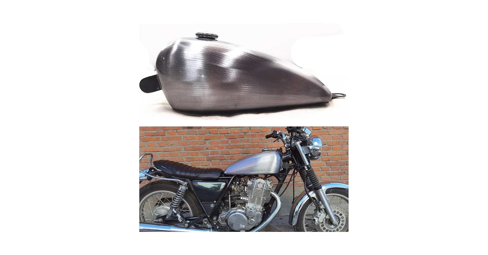 YAMAHA sr400 タンク SRフラットサイドアルミタンク 品番100A | BIGCEDAR ONLINE