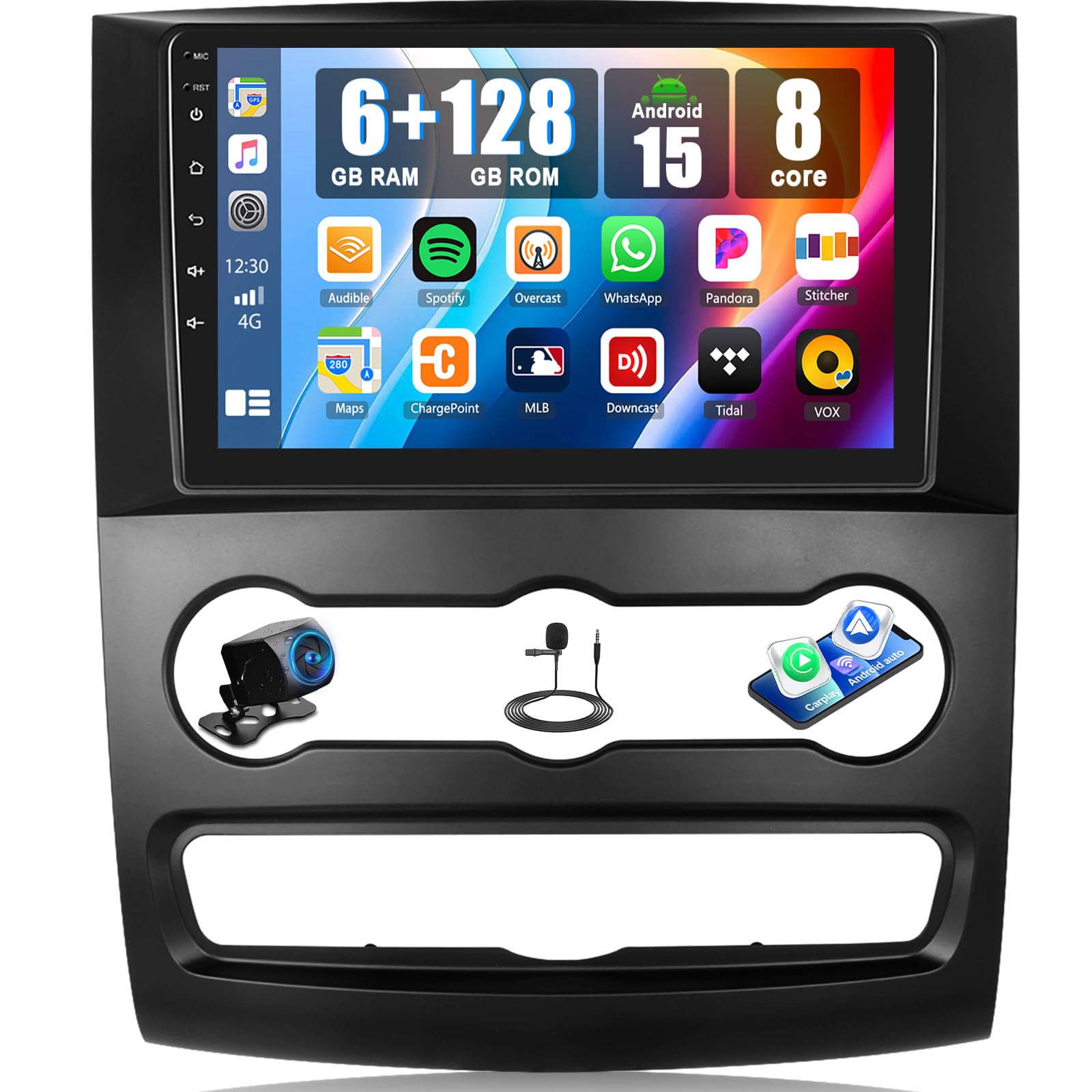 Photo 1 of [6G+128G] 8 Core for Mercedes Benz Sprinter Vito 2006-2018 Android 15 Car Radio Carplay Android Auto 10.1'' Touch Screen Bluetooth FM RDS WiFi GPS Navi SWC+AHD Backup Camera 360°Panoramic View