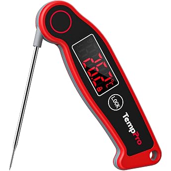 TempPro Meat Thermometer IP65 Waterproof Grill Thermometer 1s Fast
