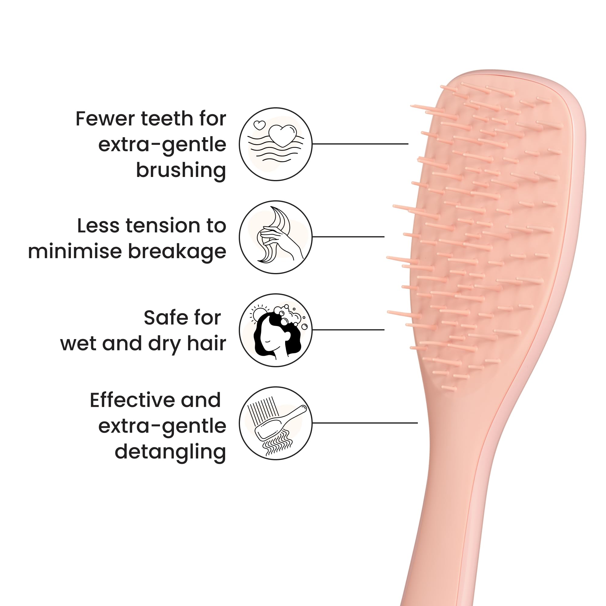 Tangle Teezer Extra Gentle Ultimate Detangler Hairbrush for Wet & Dry Hair - Image 4