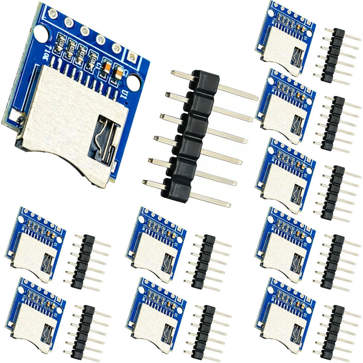 10 Stück SD/TF-Kartenleser-Modul Mit SPI-Schnittst Produktbild-Vorschau 5