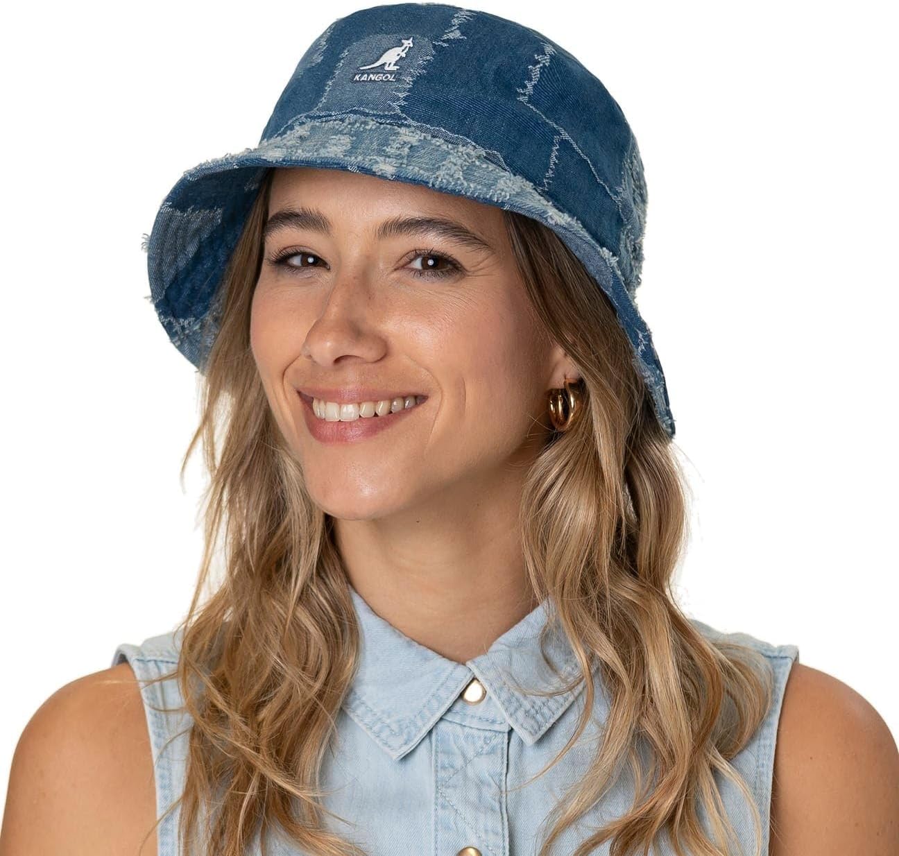 Kangol Denim Mashup Bucket Fishing Hat Women/Men - - Image 2