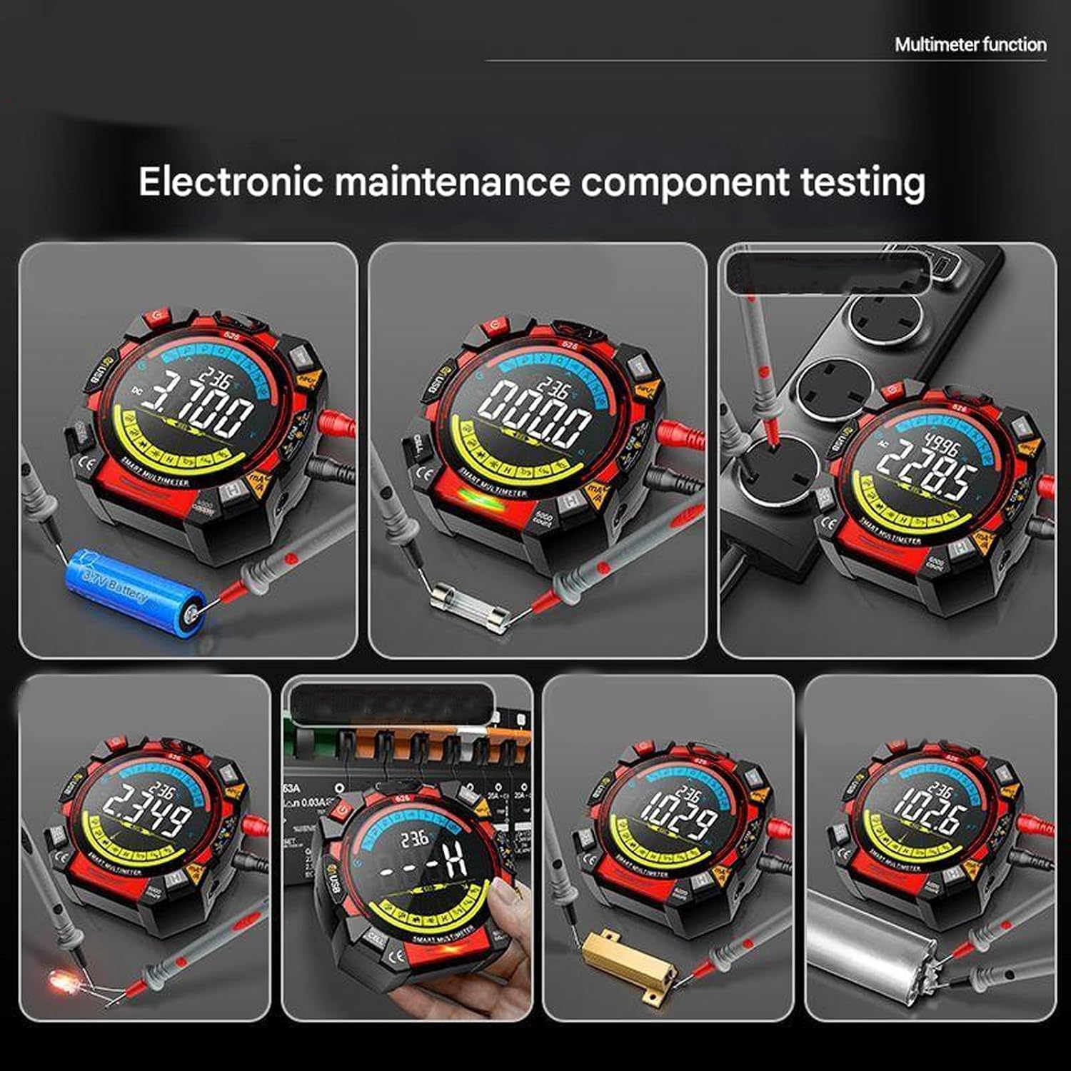 Multimeter Tester Digital, Voltmeter Ohms Voltages Voltages, Current, Resistance Continuitys Digital Tester