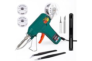 Soldering Gun and Iron Kit - All-In-One LED Digital Internal Heat Soldering...
