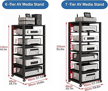 レコードとオーディオのためのラック Amazon.co.jp: オーディオラック6 7段 インテリア 棚ゲーム機