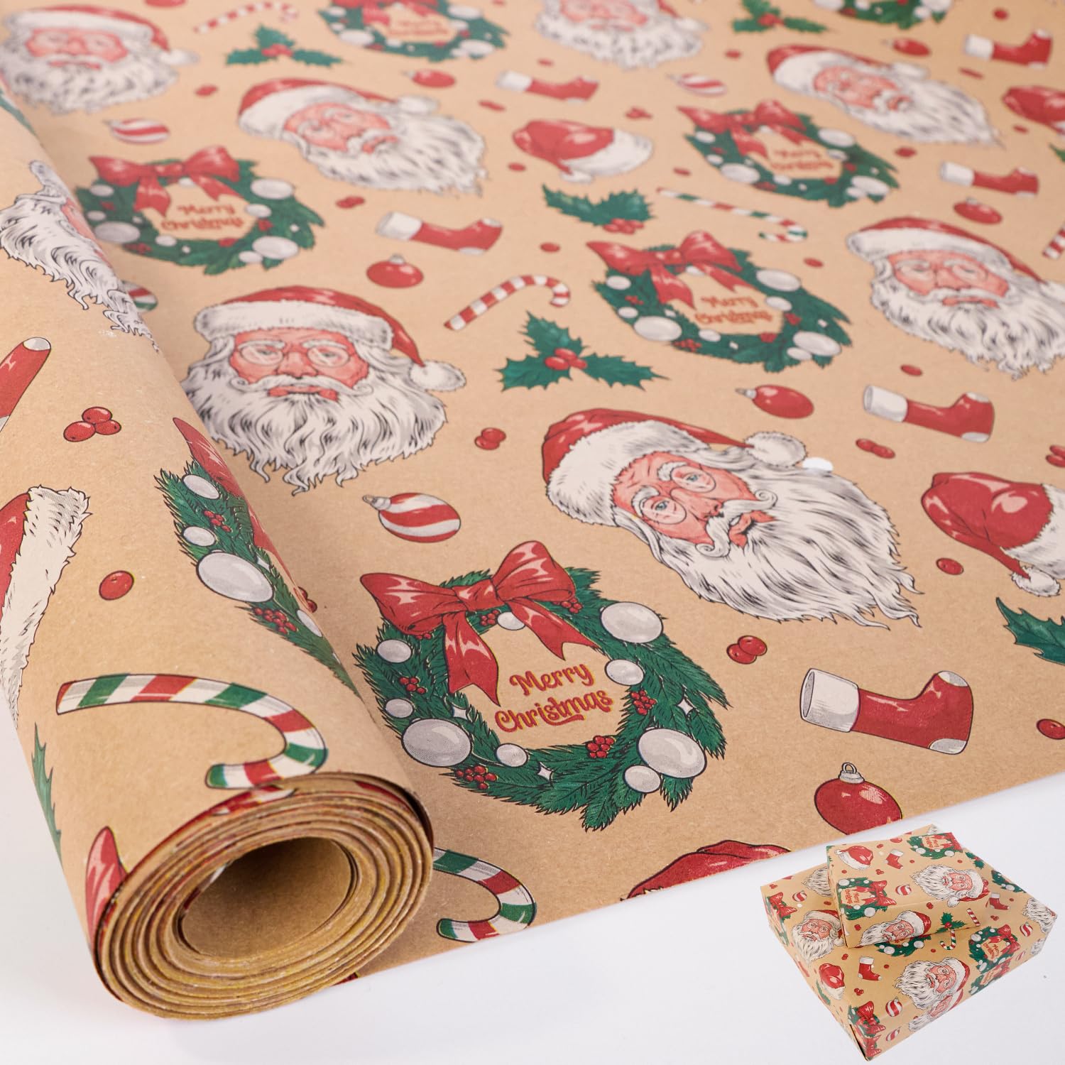HBell Weihnachts-Geschenkpapierrolle, 43 cm x 15 m, Weihnach