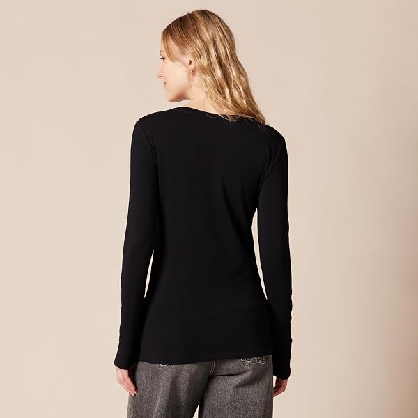 Amazon Essentials Women's Regular-Fit Long-Sleeve Crewneck T-Shirt (Available in Plus Size) - 1