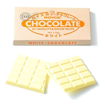 ROYCE' Chocolate Bar White - Chocolate Bar | Ideal for Dessert Pairing for Enhanced Taste Experience | Snack for Gifting & Indulging | Japanese Chocolate Bar from Hokkaido (8 Blocks of Chocolate)
