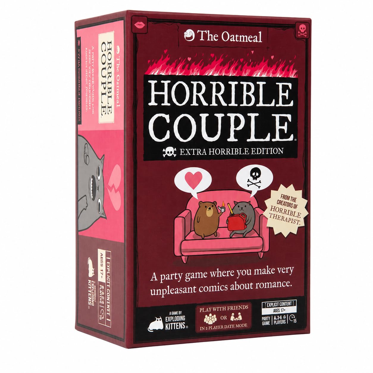 Horrible Couple – Extra Horrible Edition – Party Game For 2-8 Players, From The Creators of Horrible Therapist | A Fun Game Night with Friends, Funny Card Game for Adults On Date Night