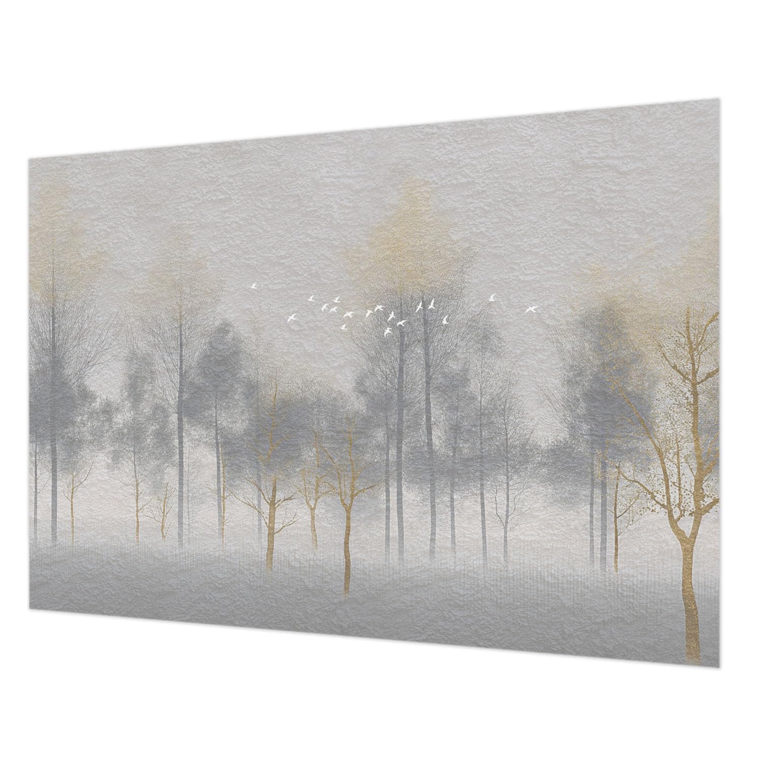 Papier peint intissé haute qualité panorama forestier 208x146 cm de salon