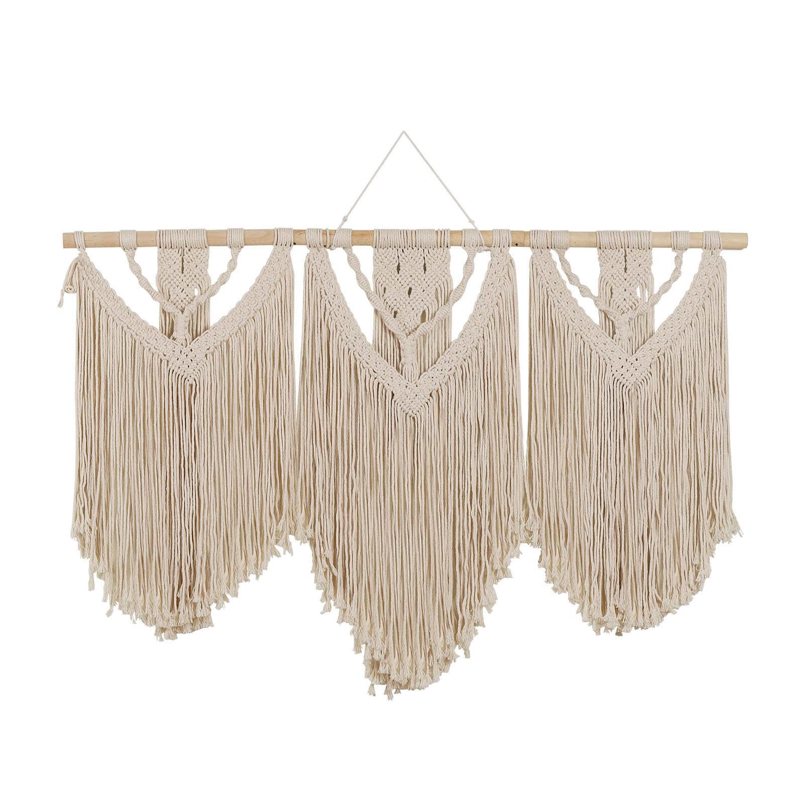 iAngeTou Large Macrame Wall Hanging,Boho Tapestry Macrame Wall De...