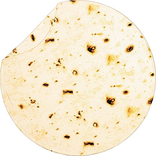 Miniatura 4 de Vessia Manta de tortilla de burritos tamaño (beige, 71 pulgadas), manta gigante realista divertida de comida para adultos y niños, 300 GSM doble