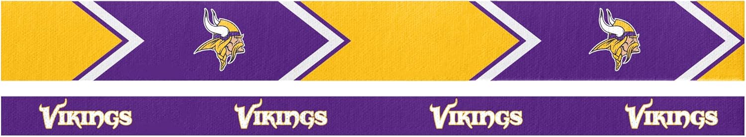 Littlearth Womens NFL Minnesota Vikings Headband Set, Team Color, 2 Pack : Sports & Outdoors