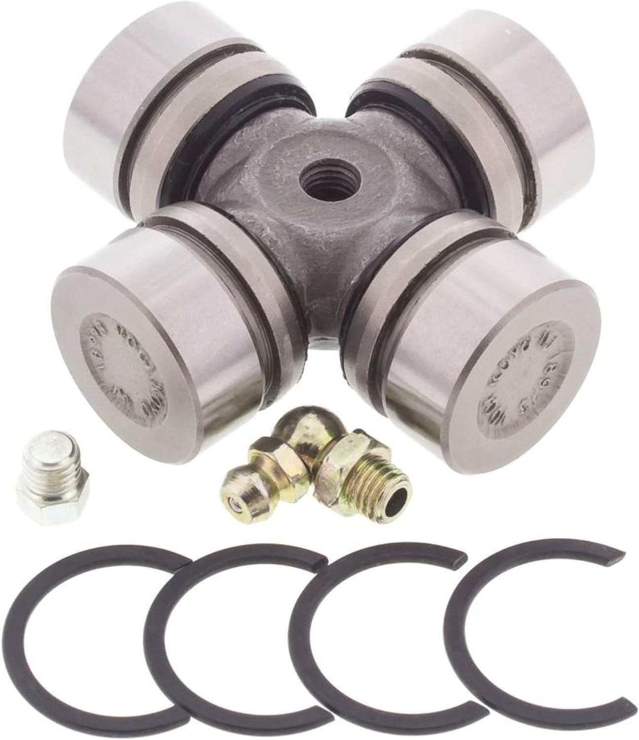 All Balls Racing 19-1004 U-Joint Kit Compatible with/Replacement for Kawasaki KFX 700 V-Force 2004-2009, KVF360A Prairie 4x4, KVF360C Prairie 4x4 2003-2013, KVF360B Prairie 2003-2011