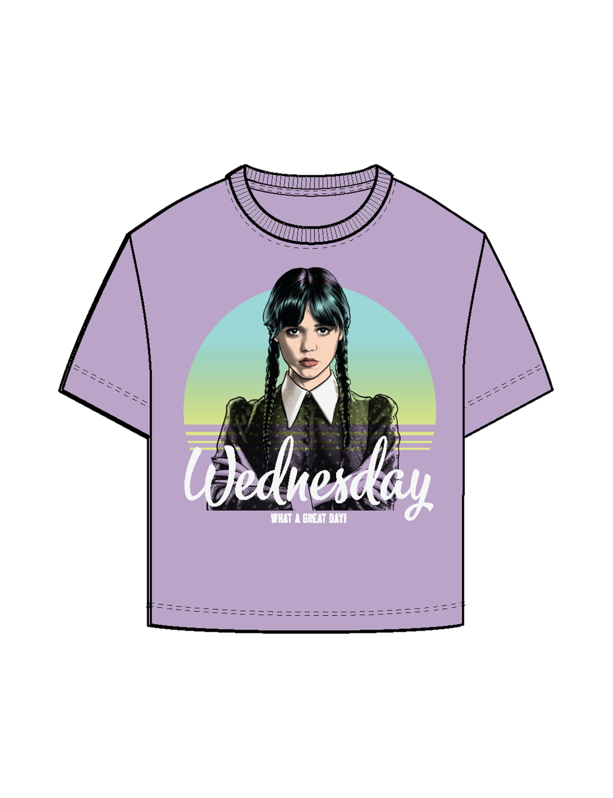 NAME IT Mädchen Nkfdyp Wednesday Ss RLX Top Box Noos Sky Nkfdyp Wednesday Ss RLX Top Box Noos Sky (1er Pack)