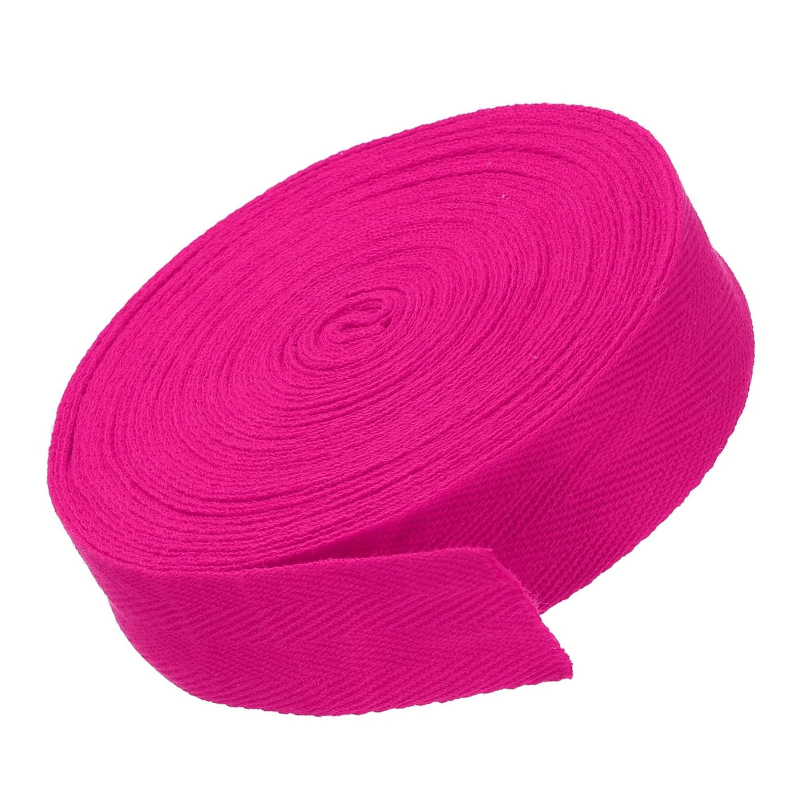 MACHSWON 1.2"/3cm Cotton Twill Tape 10 Yards Cotton Ribbon Bias Binding Tape Herringbone Webbing Trim for Sewing Gift Wrapping Craft DIY Rose Red