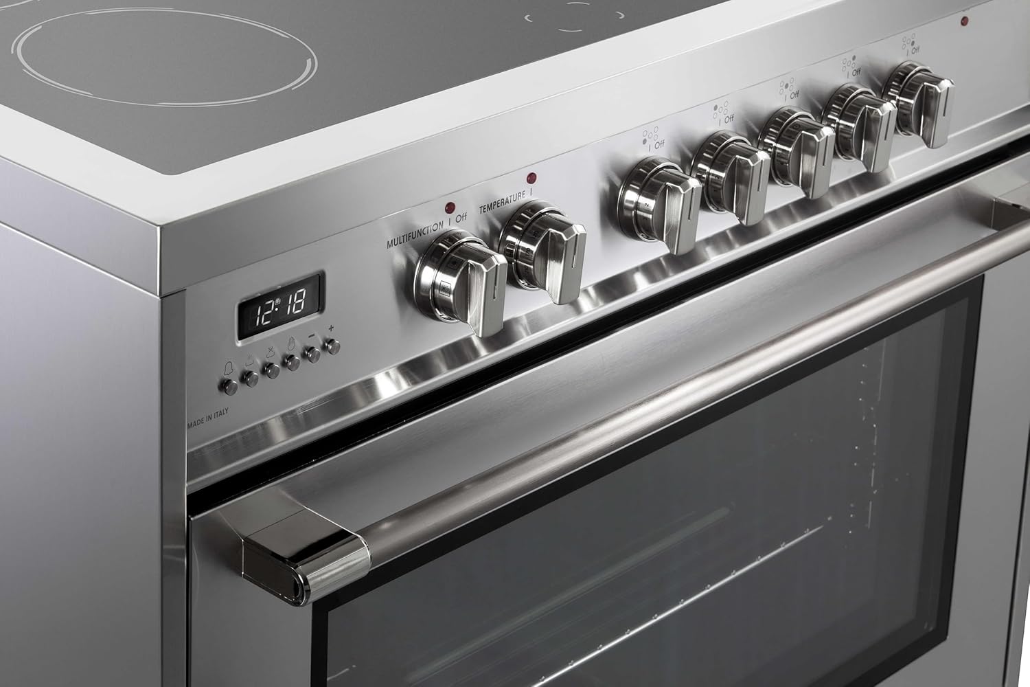 Verona VPRFSEE365SS 36 inch Prima Series Freestanding Electric Range with 5 Elements, 5 cu. ft. Oven Capacity, Digital Clock, Timer in Stainless Steel