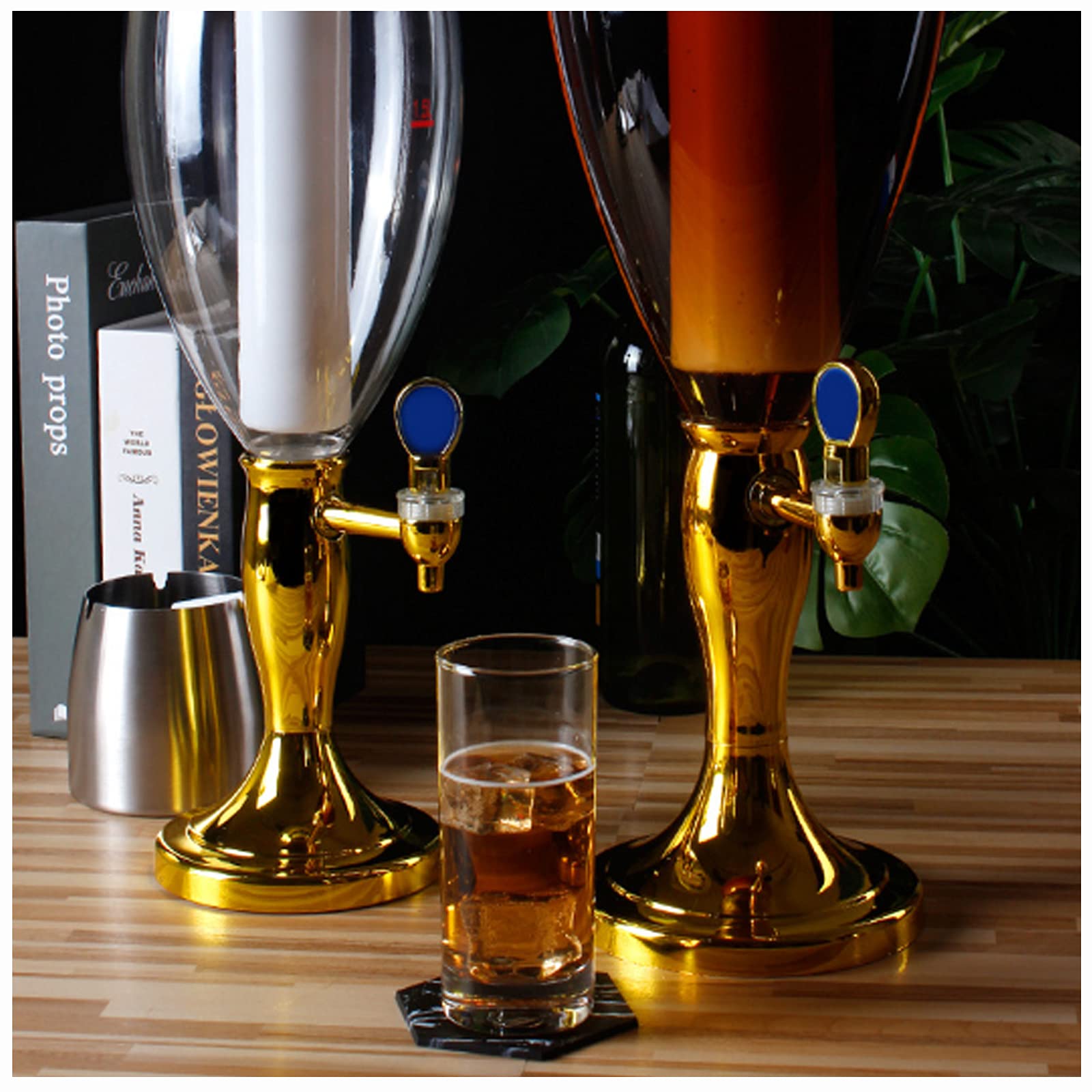 LJJ Dispensador De Cerveza, Barril De Cerveza De 1.5l / 3l, Barril De Cerveza con Grifo De Cerveza, Dispensador De Cerveza, Dispensador De Bebidas