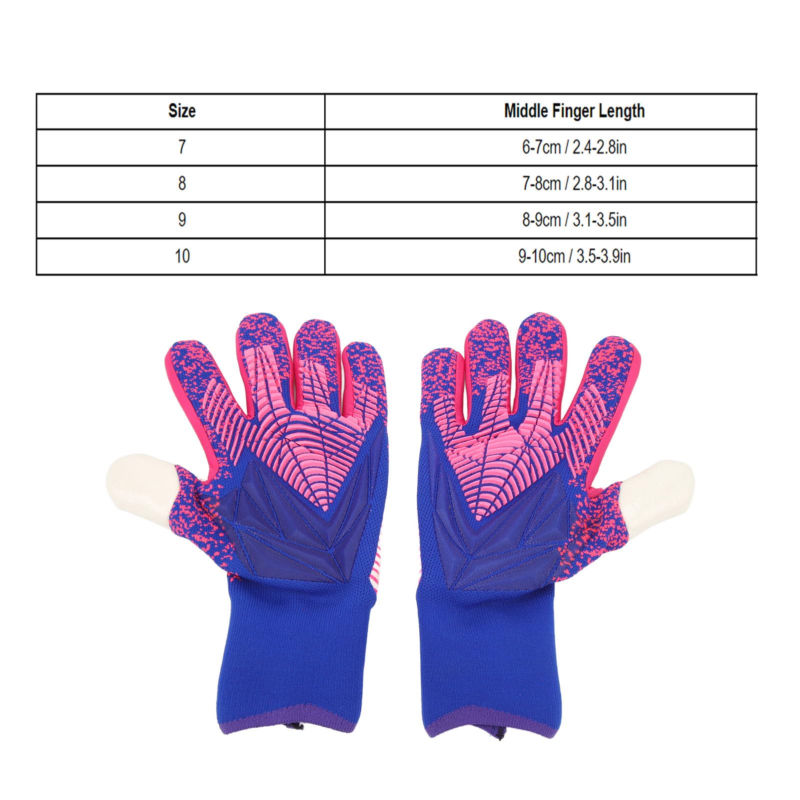 NDNCZDHC Goalie Gloves, Goalkeeper Gloves with Finger Protection, Soccer Gloves Breathable Mesh Soccer Goalie Gloves for Youth and Adult, Latex and Nylon (Size 9)