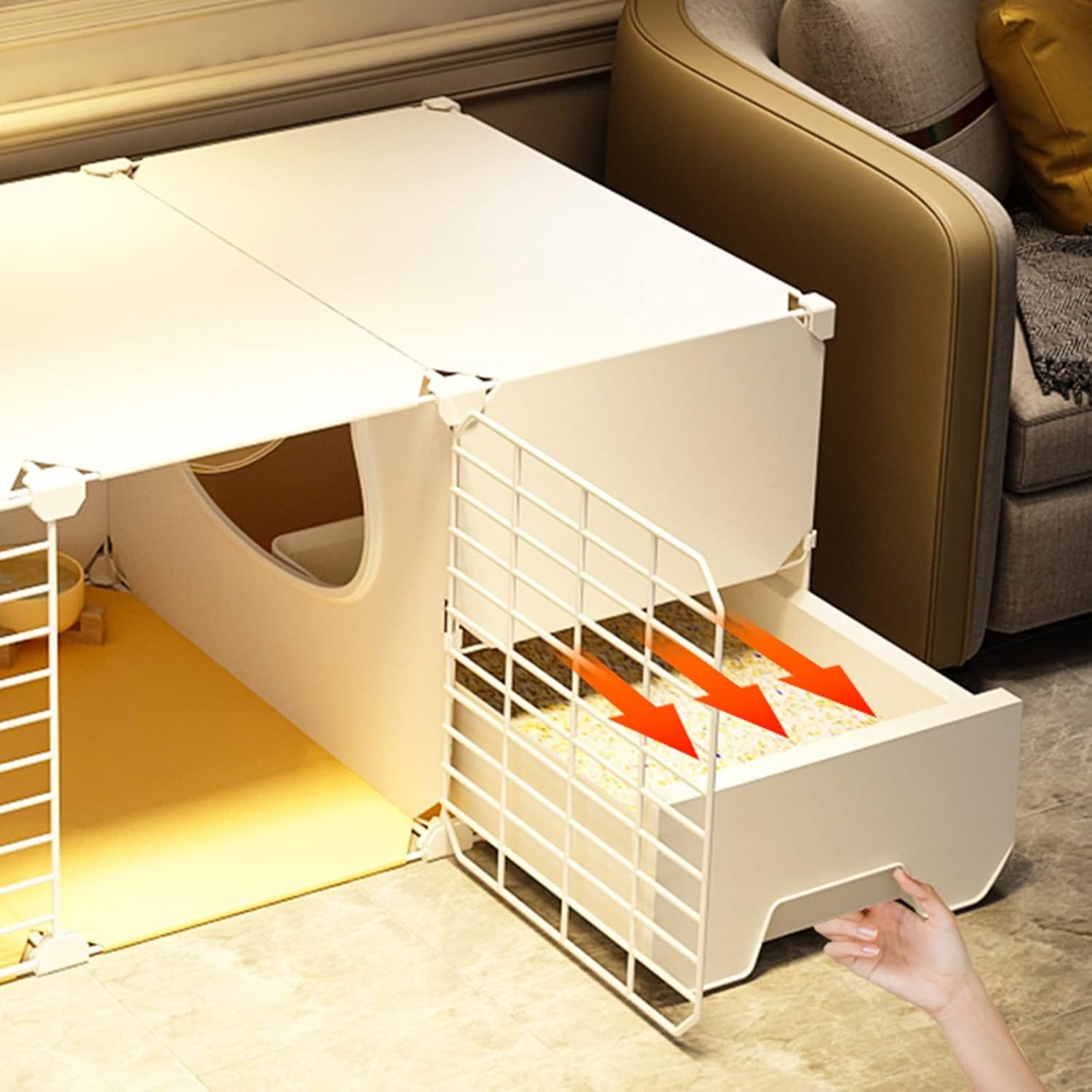 アウトレット 猫ケージ 屋内用 大型 猫用ケージ ペット用プレイペン 猫