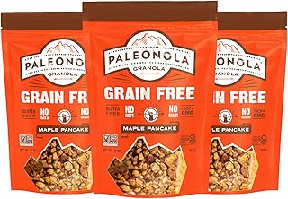 Paleonola Maple Pancake Grain Free Granola, 10 Oz Resealable Bag (Pack o...