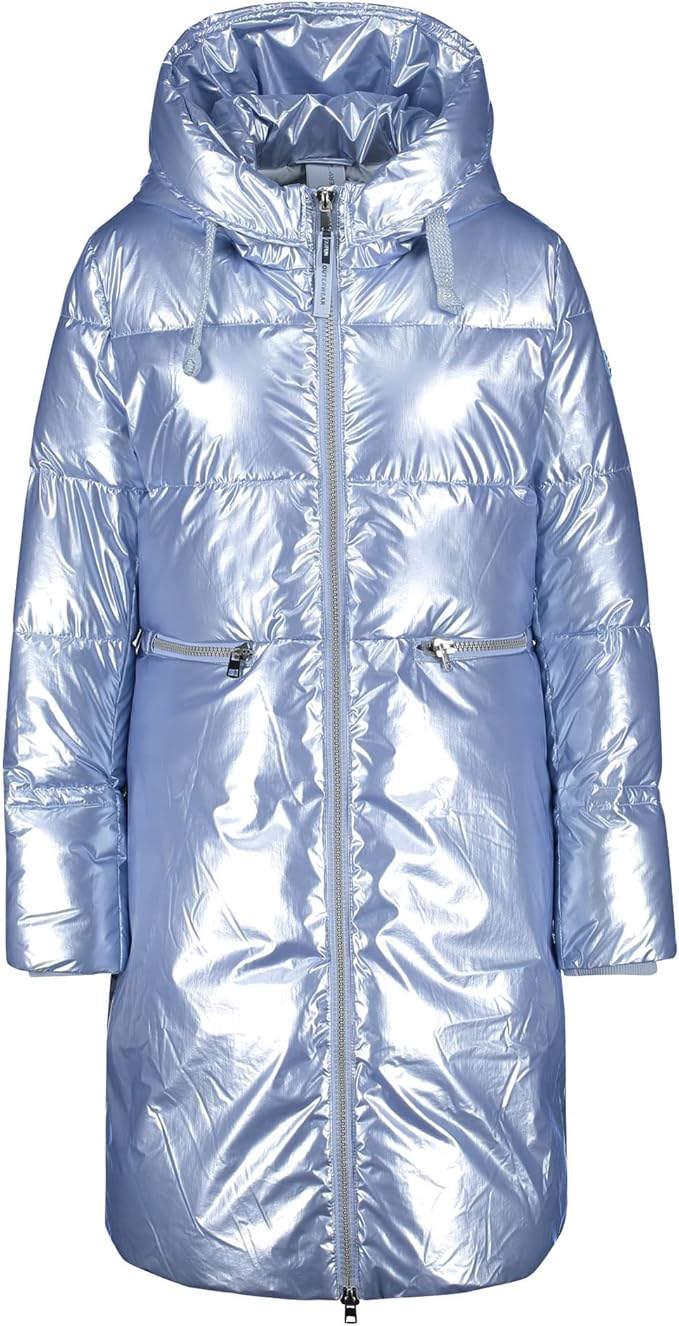 metallic quilted jacket