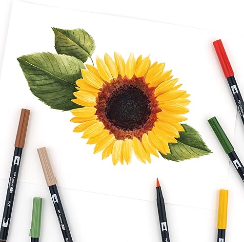 Miniatura 8 de Marcadores artísticos de doble brocha Tombow secundarios paquete de 10