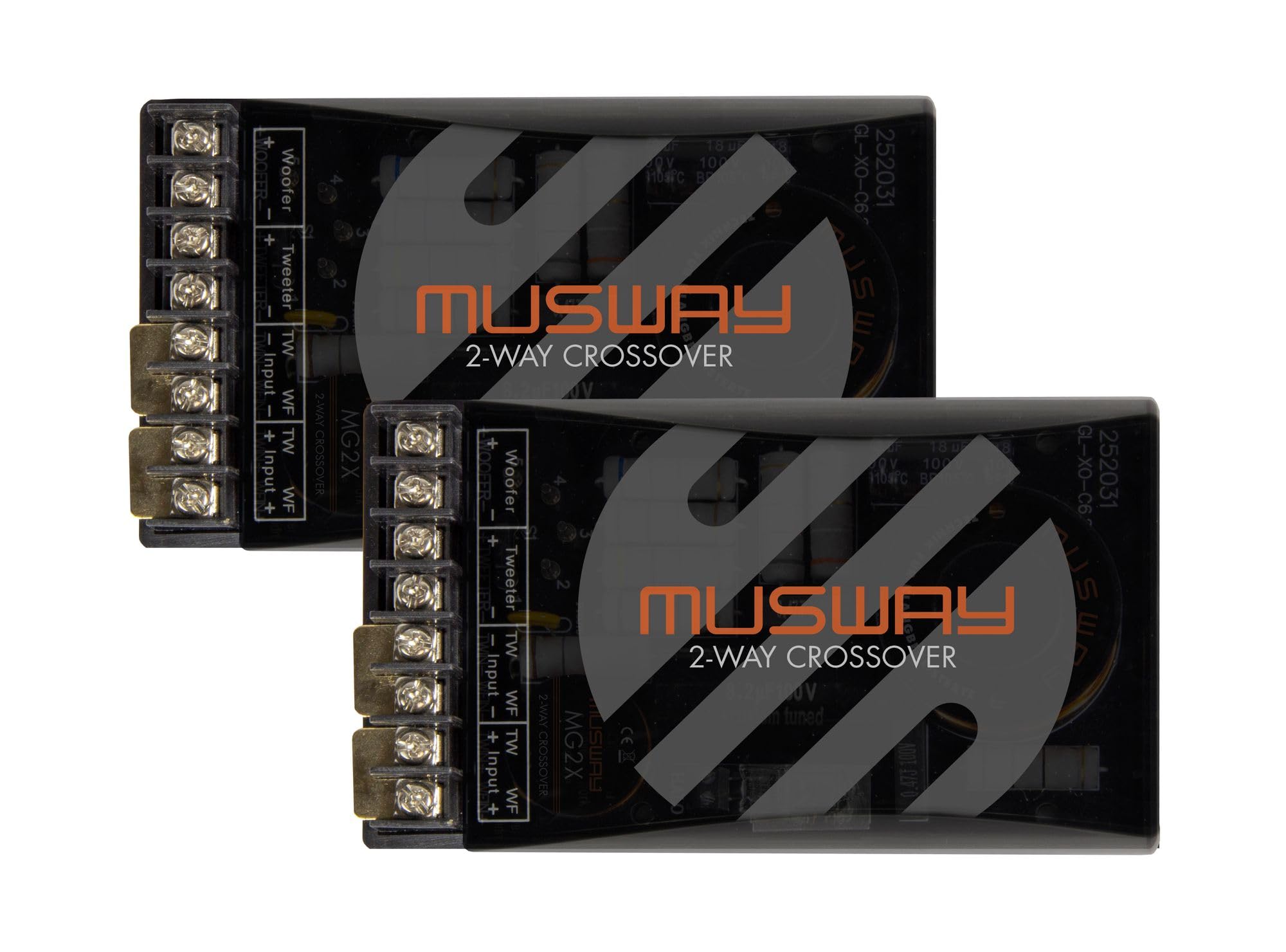 MUSWAY MG2X 2-Wege Frequenzweichen 5-Fach Hochtonpegelanpassung 1 Paar