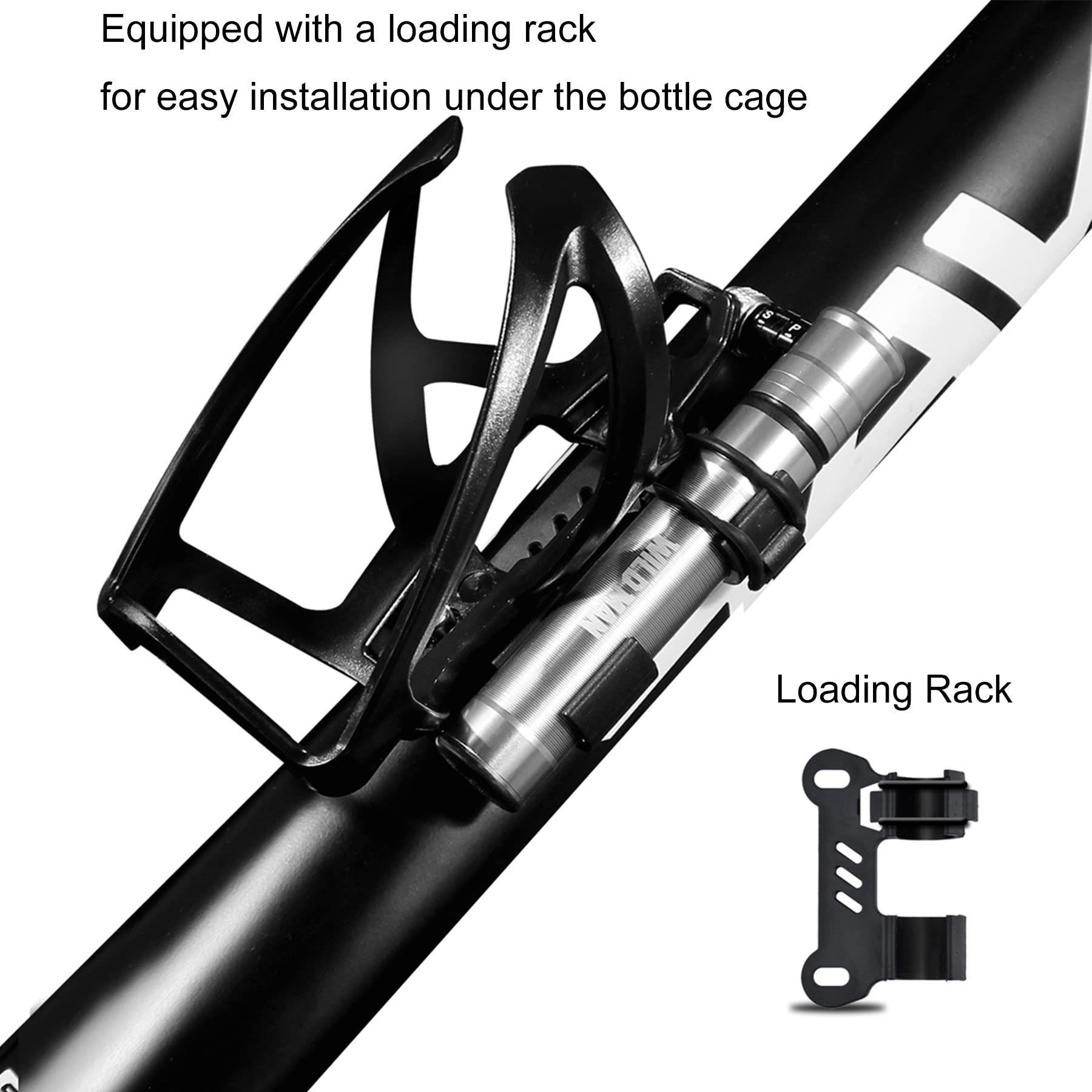 HNVNER Pompa per Bicicletta in Lega di Alluminio Mini Presta Schrader