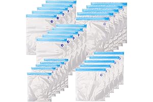 26-Pack Vacuum-Sealed Food Storage Bags