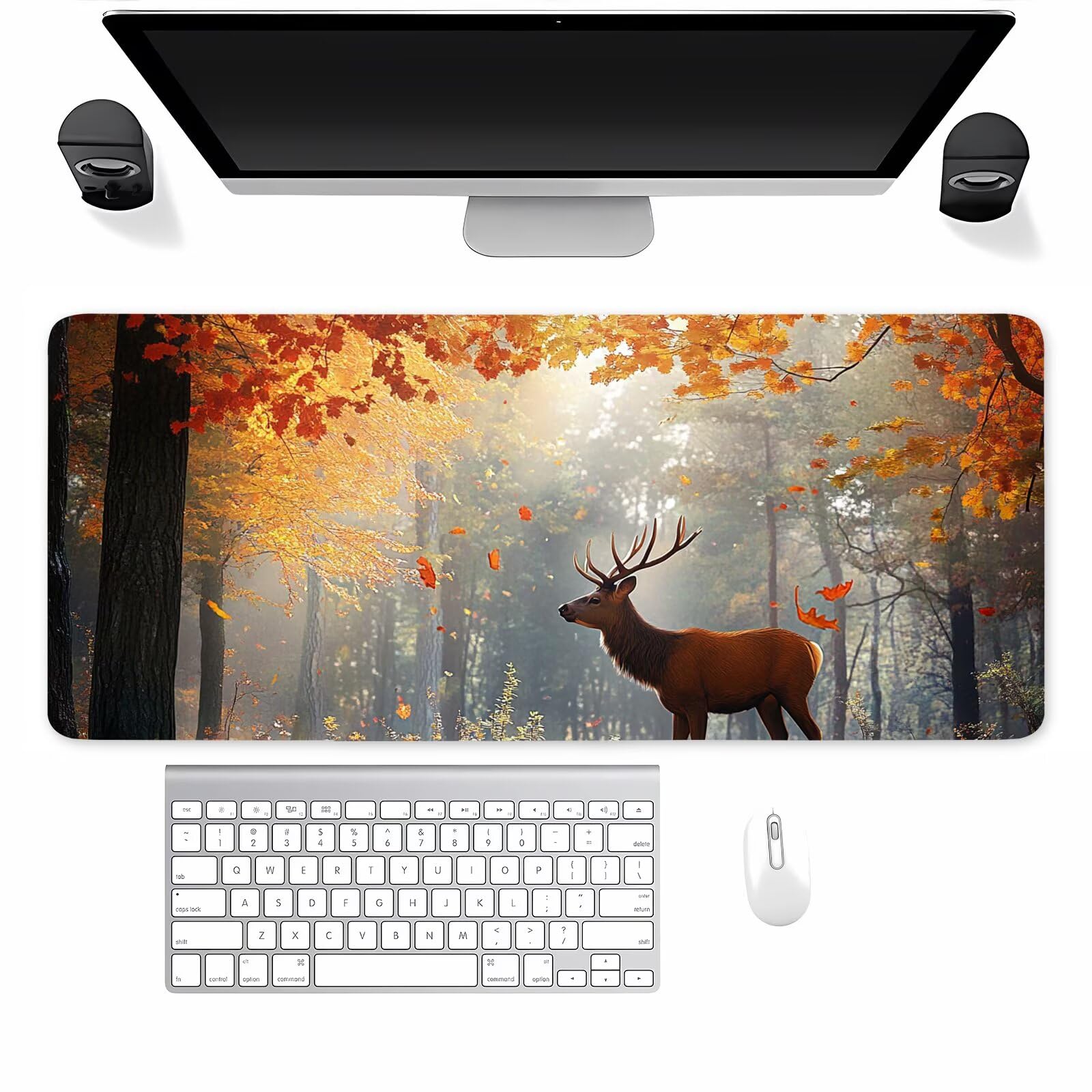 Mauspad XXL Baumblatt, Gaming Mousepad 1200x600x3mm