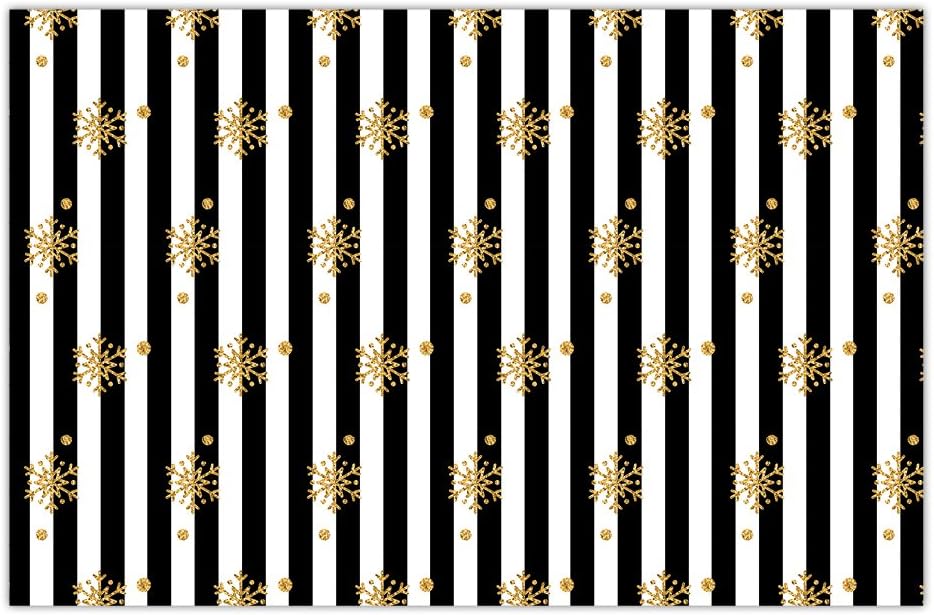 DB Party Studio Holiday Paper Placemats 25 Pack Sparkly Gold Snowflake Table Settings Christmas Office Parties Seasonal Brunch Lunch Dinner Cocktail Soirée Disposable Easy Cleanup 17" x 11" Place Mats