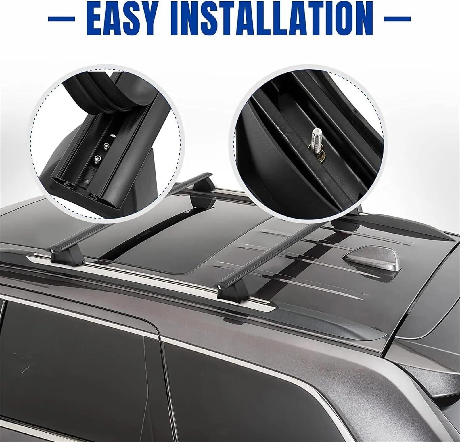 Genérico Barras Transversales Portaequipajes Techo Coche Cerradura Antirrobo para Jeep para Grand para Cherokee 2011 2012 2013 2014 2015-2021