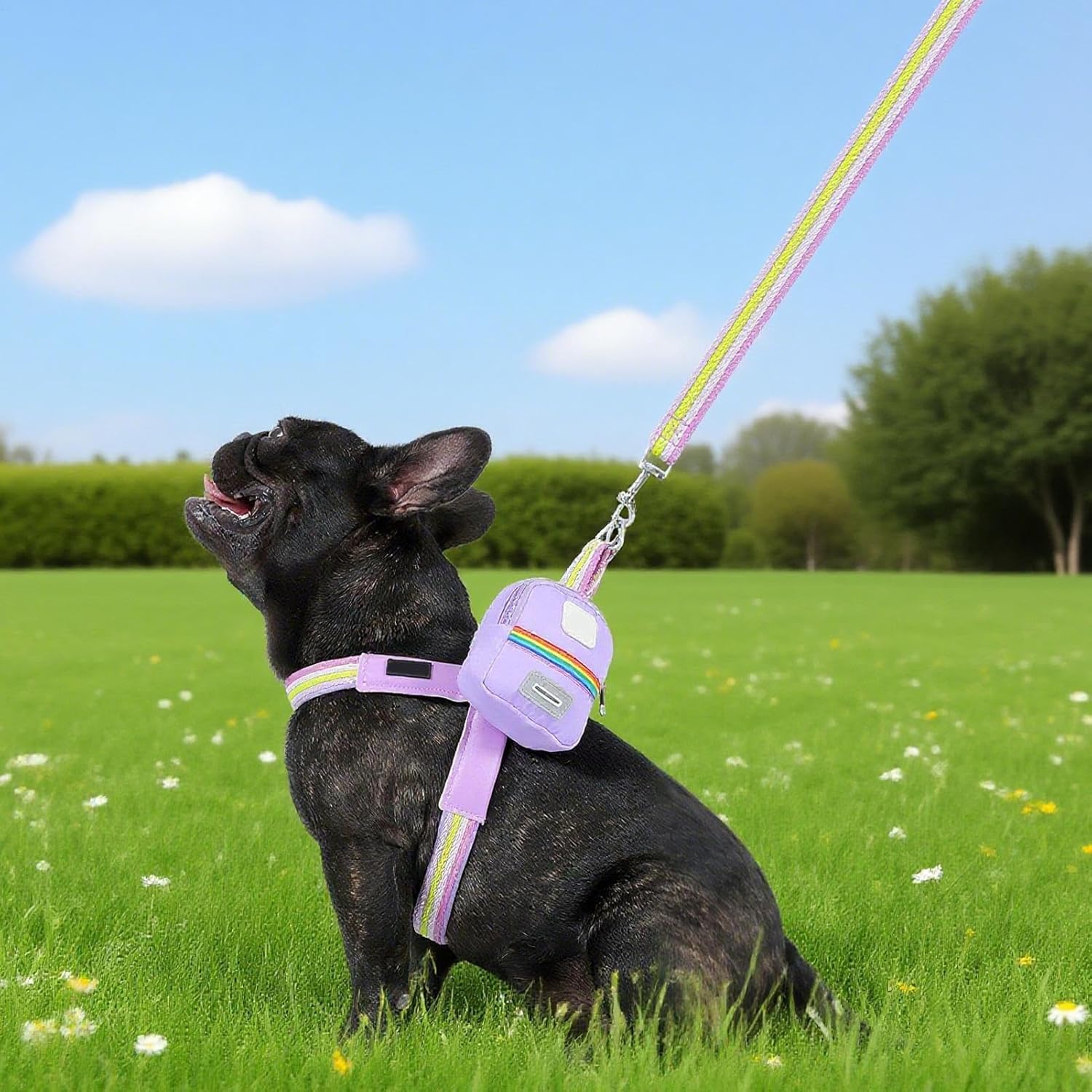 Dog Harness with Lead, Adjustable Pet Chest...