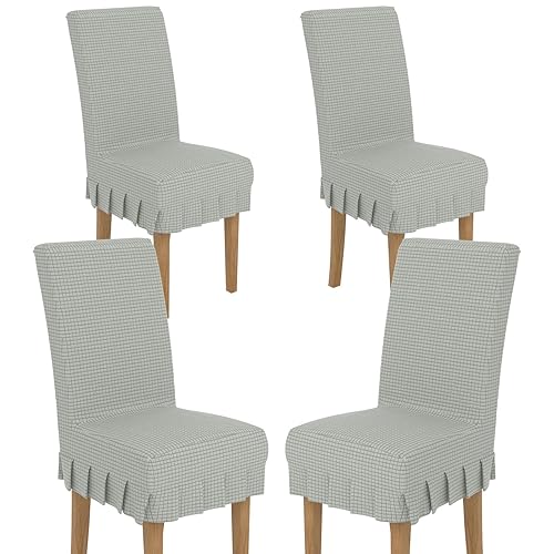 Dining Chair Covers,Dining Room Chair Covers Set of 6,Printed Chair