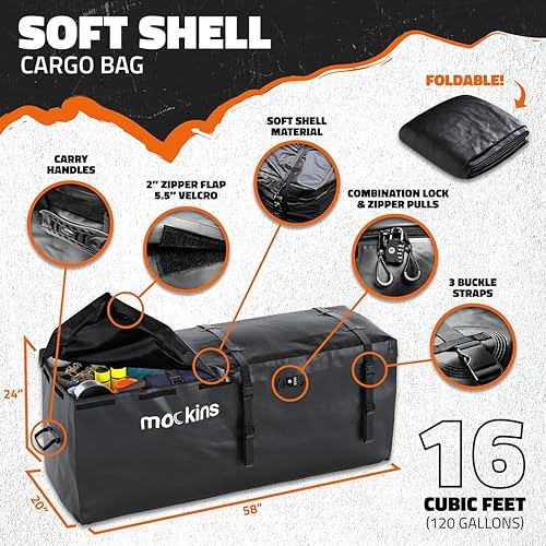 Miniatura 4 de Mockins - Soporte de enganche para carga con bolsa de carga y red