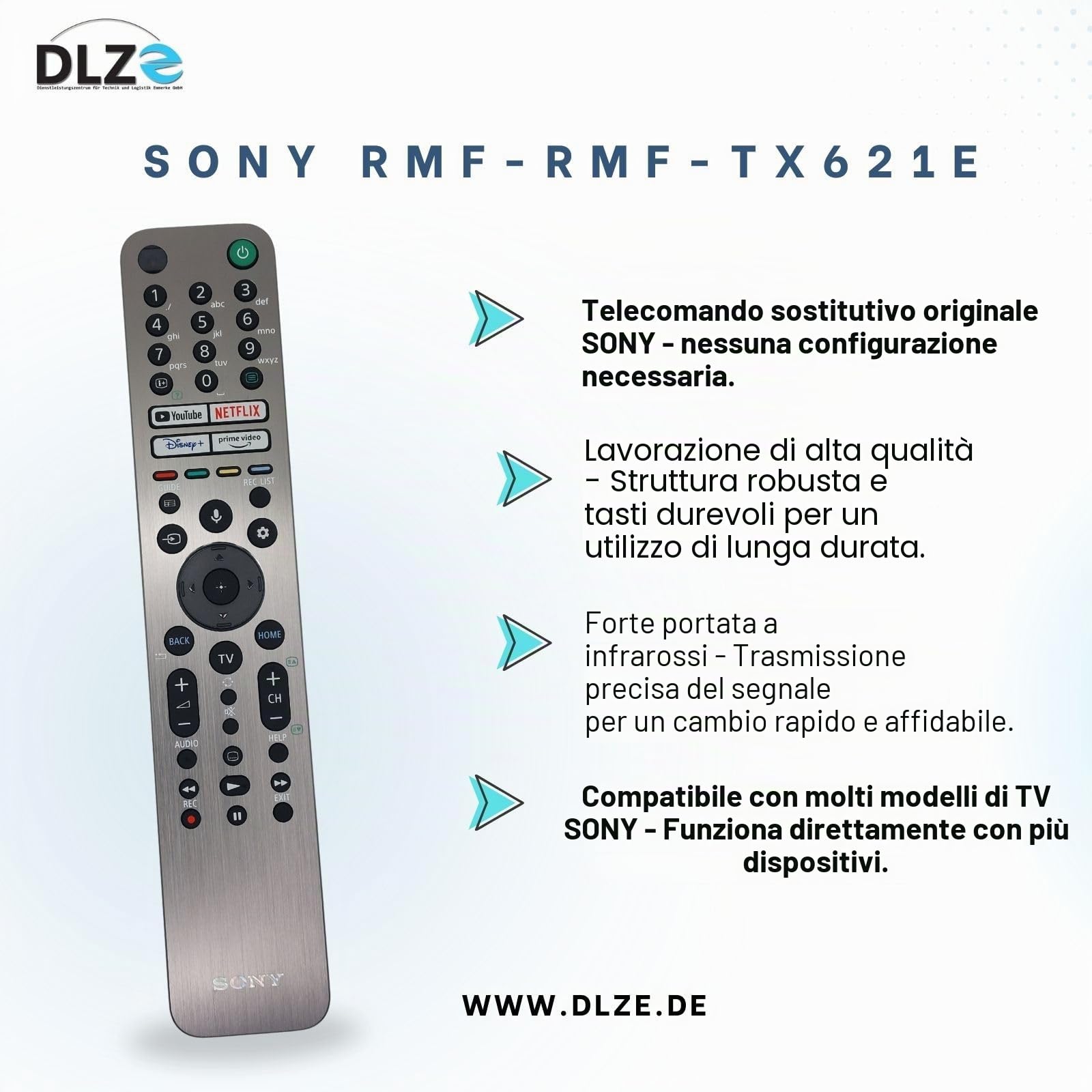 SONY telecomando originale RMF-TX621E, 100994912, VOICE
