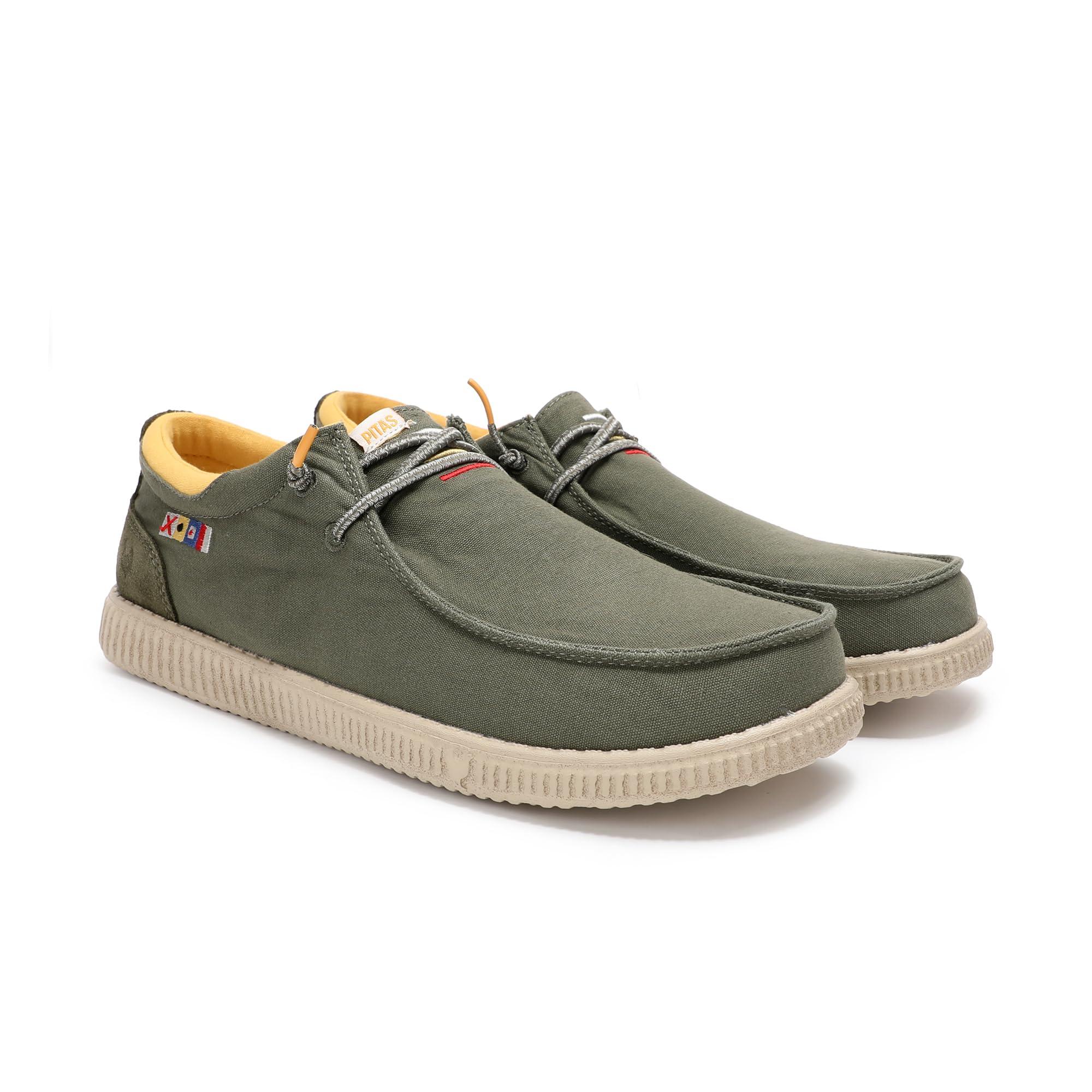 PITAS | WP150 Deck | Mocasines de Hombre | Náuticos Casual | Kaki 41