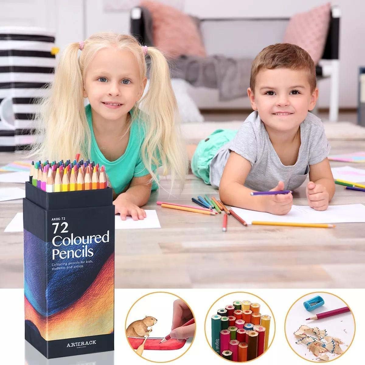 Genérico 72 Lápis de Cor, Kit Profissional, Perfeito para Iniciantes, Artistas e Adultos, Pintura, Desenho Genérico 72 Lápis de Cor, Kit Profissional, Perfeito para Iniciantes, Artistas e Adultos, Pintura, Desenho