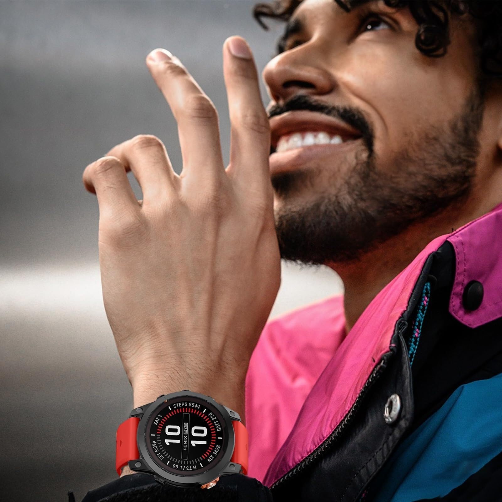Pasek do zegarka Garmin Fenix 7 Pro / Fenix 7 / Fenix 6 / Fenix 6 Pro / Fenix 5 / Epix Pro 47 mm, 22 mm, silikonowy pasek zastępczy QuickFit do Garmin Forerunner 965 / 955 / 945 / 935