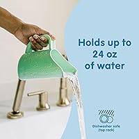 Vista 4 de Dr. Brown's CleanUp Dino-Pour - Taza de enjuague de baño para bebés, sin lágrimas, para bebés y niños pequeños, sin BPA