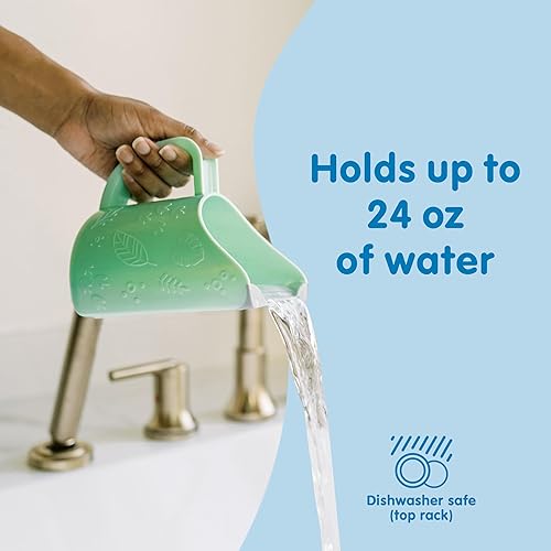 Miniatura 4 de Dr. Brown's CleanUp Dino-Pour - Taza de enjuague de baño para bebés, sin lágrimas, para bebés y niños pequeños, sin BPA