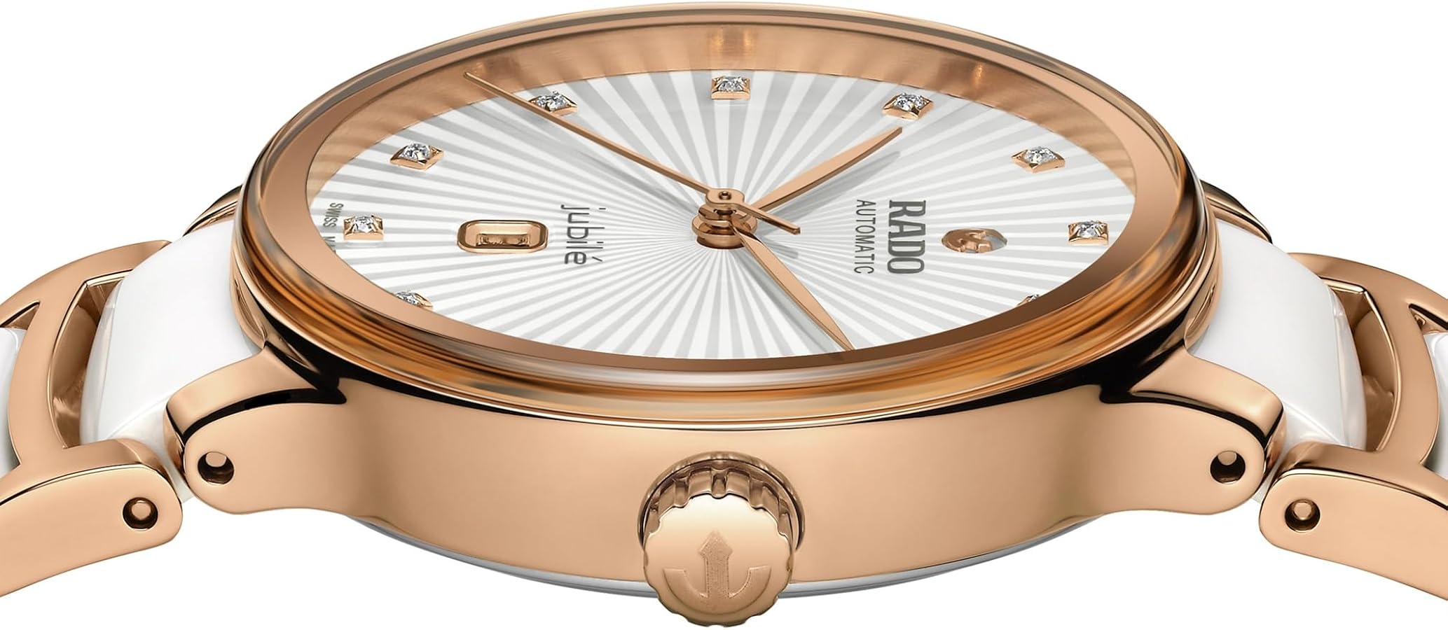 RADO（ラドー）Centrix Automatic 8P Diamonds Amazon.com: Rado Centrix Automatic Diamonds, White Dial with