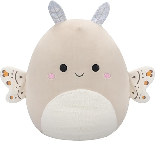 Squishmallows Original Berit Polilla Crema de 12 Pulgadas con Alas de Paisley - Peluche Oficial de Jazwares
