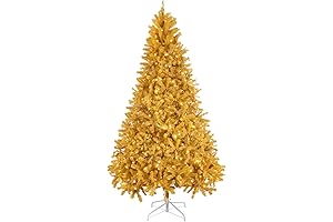 Naomi Home Maria 9 ft Lighted Artificial Christmas Tree with Metal Stand
