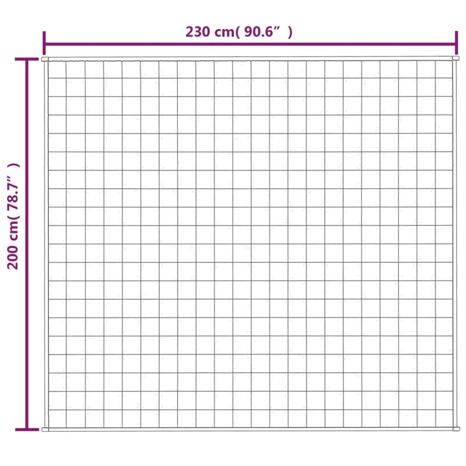 Gecheer Manta ponderada gris 200 x 230 cm 9 kg Tela-PLT2682